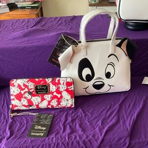 Disney Loungefly 101 Dalmatians Purse & Wallet Set